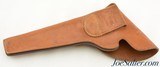 Vintage Bianchi Ruger Old Army Flap Holster 7 1/2" RH Tan - 4 of 5