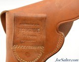 Vintage Bianchi Ruger Old Army Flap Holster 7 1/2" RH Tan - 5 of 5