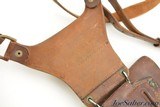 Scarce WWII Era Colt 1911 .45 Cal TEX TAN Shoulder Holster with Adaptor - 8 of 10