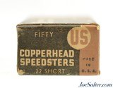 Full Box 22 Short Ammo US Cartridge Co. Copperhead Speedsters 1931 Issues - 4 of 7