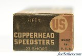 Full Box 22 Short Ammo US Cartridge Co. Copperhead Speedsters 1931 Issues - 3 of 7