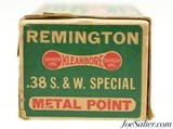 Remington UMC "Dog Bone" Kleanbore Box 38 S&W Ammo - 3 of 5