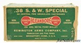 Remington UMC "Dog Bone" Kleanbore Box 38 S&W Ammo