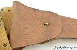 WWII Boyt 1911 .45 Holster WWI Mills Belt - 3 of 8