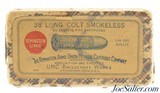 Full Box Remington UMC 38 Long Colt Smokeless Ammo 1918 Dated 50 Rds - 1 of 7