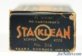 Full Box Sears Dark Blue STA-KLEAN 22 Short Ammo Kopper Kote - 3 of 7