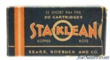 Full Box Sears Dark Blue STA-KLEAN 22 Short Ammo Kopper Kote - 1 of 7