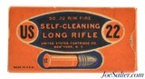Excellent US Cartridge Co. 22 LR Ammo 1928 Self Cleaning Issues Full Box - 1 of 7