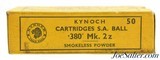 Kynoch 380 Mk. 2z Ball Ammunition Smokeless ICI England - 2 of 4