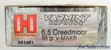 Hornady Varmint Express 6.5 Creedmoor 95 Gr V-Max Ammo 100 Rounds - 2 of 2