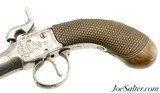 Unmarked Percussion Pocket Pistol With British Proofs - 4 of 9