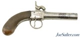 Unmarked Percussion Pocket Pistol With British Proofs - 1 of 9