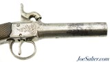 Unmarked Percussion Pocket Pistol With British Proofs - 3 of 9