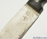 WWII U.S. Navy MK-2 Collins & Co. Machete 1944 W/Canvas Scabbard - 4 of 13