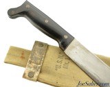 WWII U.S. Navy MK-2 Collins & Co. Machete 1944 W/Canvas Scabbard - 1 of 13