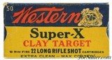 Full Box Western Super-X Clay Target 22 LR Shot Cartridges 1937 Issue - 1 of 7