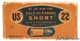 US Cartridge Company 22 Short RF Self-Cleaning Ammo Full Box 1928 Issue - 1 of 7