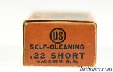 US Cartridge Company 22 Short RF Self-Cleaning Ammo Full Box 1928 Issue - 3 of 7