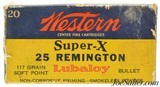 Vintage Western Super-X .25 Remington 20rnds - 1 of 3