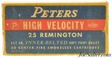 Vintage Peters High Velocity 25 Remington 20rnds - 1 of 4