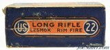 Sealed! US Cartridge Co. 22 LR Lesmok Ammunition Lowell, Mass - 4 of 6