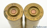 Greener Police Gun Brass Hull Ammunition 2 Rounds 1952 Date - 2 of 3