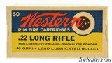 Excellent Crisp Western 1940 Army Lot Marked
"Bullseye" 22 LR Ammo - 1 of 8