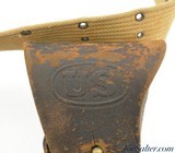 WW1 Era US Model 1912 Pistol Belt and Model 1916 Holster - 3 of 10