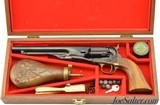 Cased Replica Arms Colt 1860 Army 44 Cal Cavalry Model Black Powder Percussion - 1 of 14