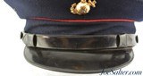 U.S. Military WWII Marine Dress Blue Uniform Visor Cap - 4 of 9