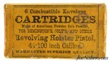 Excellent Sealed! 6 Combustible Envelope Cartridges 44-100 Colt - 1 of 6