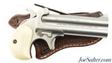 American Derringer Model M-4 O/U 357 Magnum 4" Stainless Barrel & Holster - 1 of 9