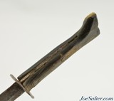 Handmade Antique Boot Handled Boot Dagger 7 1/2" Civil War? - 10 of 10