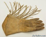 Vintage Native American Indian Beaded Leather Gauntlet Gloves Excellent - 6 of 7
