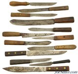 Lot of Antique Kitchen and Butcher Knives - 1 of 7