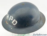 WWII Canadian Halifax Nova Scotia Police Mk2 Helmet - 2 of 5