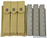 WWII USMC Thompson 3 Pocket 30rnd Magazine Pouch W/Mags