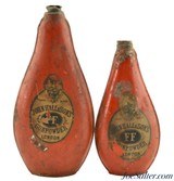 Pair of John Hall & Sons London FF Tin Powder Flasks