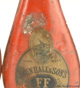 Pair of John Hall & Sons London FF Tin Powder Flasks - 4 of 6