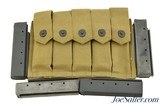 WWII USGI Thompson SMG 20rnd Magazines 4 W/5 Stick Pouch