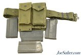 4 USGI M-14 Magazines with M1961 Pouches/Belt