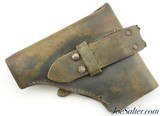 WW2 Era Military Flap Holster with Italian Milizia Nationale della Strada Insignia - 2 of 5