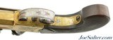 European Brass-Framed Flintlock Pistol With Snap Bayonet - 11 of 13