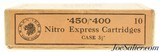 Vintage Kynoch .450/.400 Nitro Express Ammo Tropical Load 3 ¼ Case London - 2 of 4