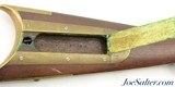 Antique Swivel Barrel 45 Cal Muzzleloader Rifle w/ Hinged Patch Box - 8 of 15