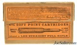 Full Box Winchester 6mm USN Soft Point Ammunition Lee Straight Pull Rifle - 1 of 8