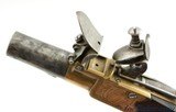 British Brass-Frame Flintlock Turn-Off Pistol by William Parker of London - 9 of 12