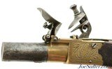 British Brass-Frame Flintlock Turn-Off Pistol by William Parker of London - 7 of 12