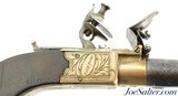 British Brass-Frame Flintlock Turn-Off Pistol by William Parker of London - 3 of 12