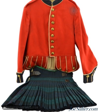 Canadian Black Watch Regiment Enlisted Dress Tunic and Kilt (1960s Era)